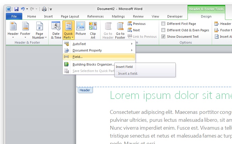 microsoft word for mac change pagination
